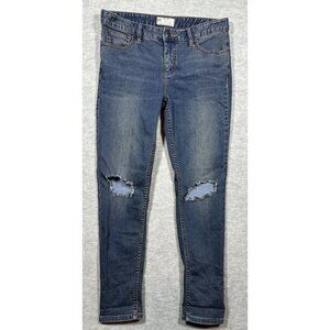 Free People Distressed Skinny Jeans‎ W29 Medium Wash